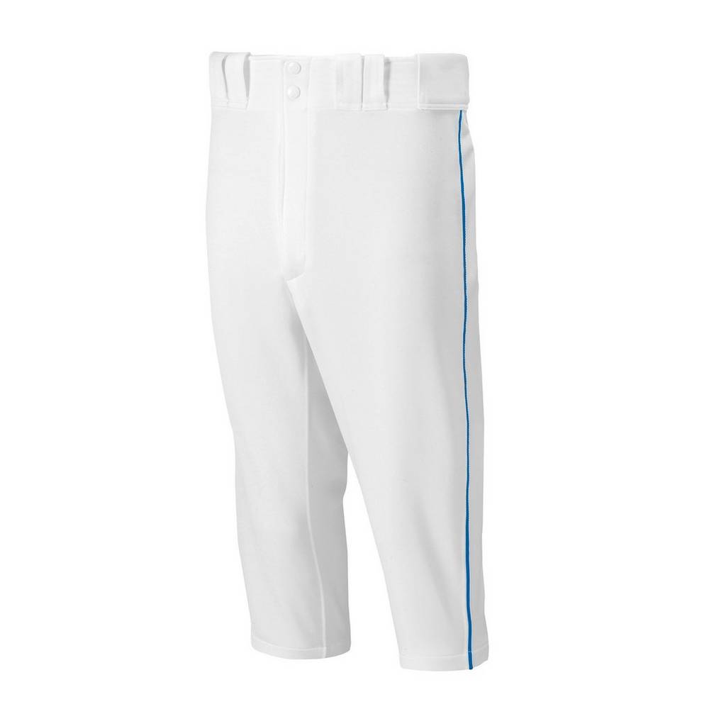 Pantalones Mizuno Premier Short Piped Hombre Blancas/Azul Real Baratas UTEO-95612